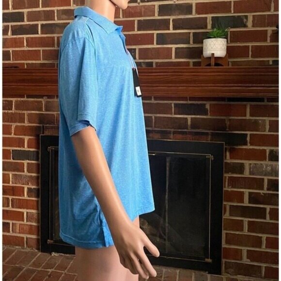 Men’s Beverly Hills Polo Club Short Sleeve Easy Care T Shirt S Blue Size L NEW - Picture 11 of 14